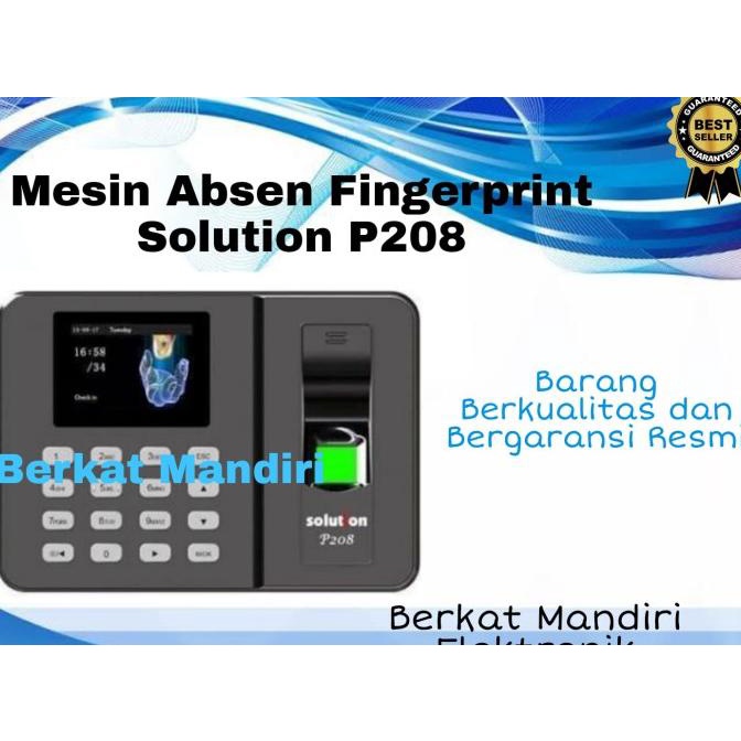 Mesin Absen Fingerprint Solution P208