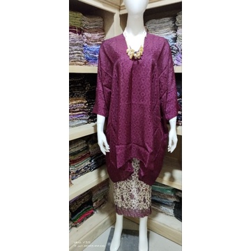 set kaftan leher V(lilit)
