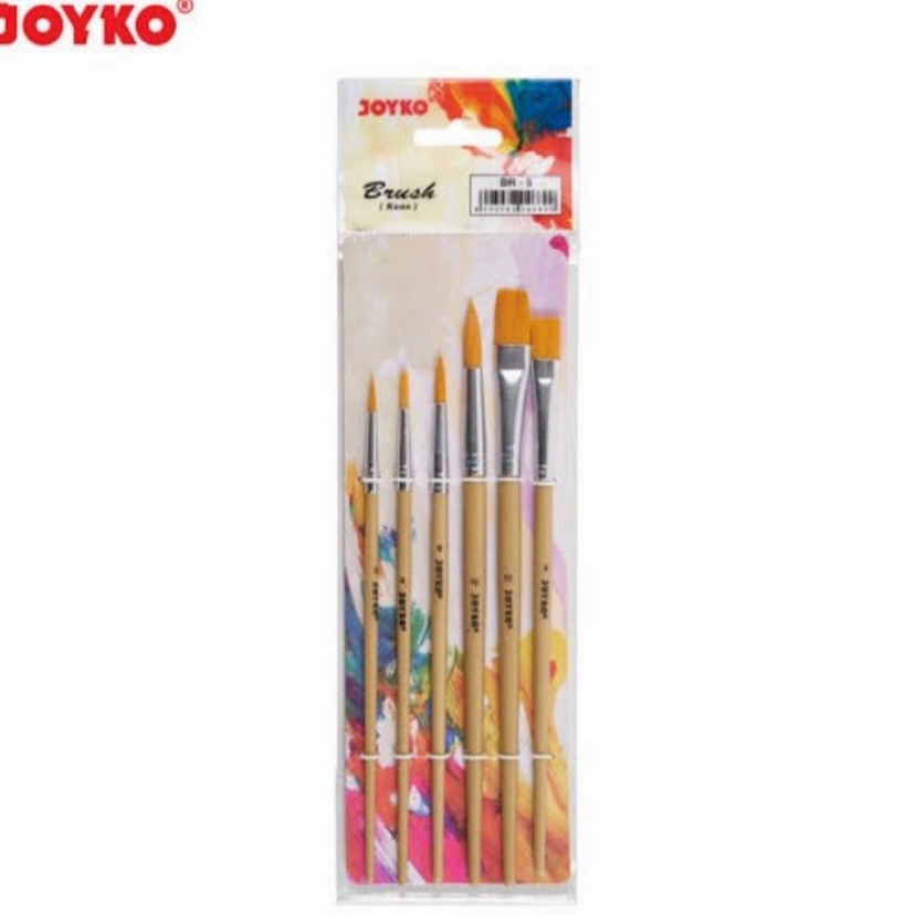 

➵Ready Stock➭ V0HFM Joyko Kuas Lukis Set BR-5 / Brush Set Joyko D70 ✸Laris