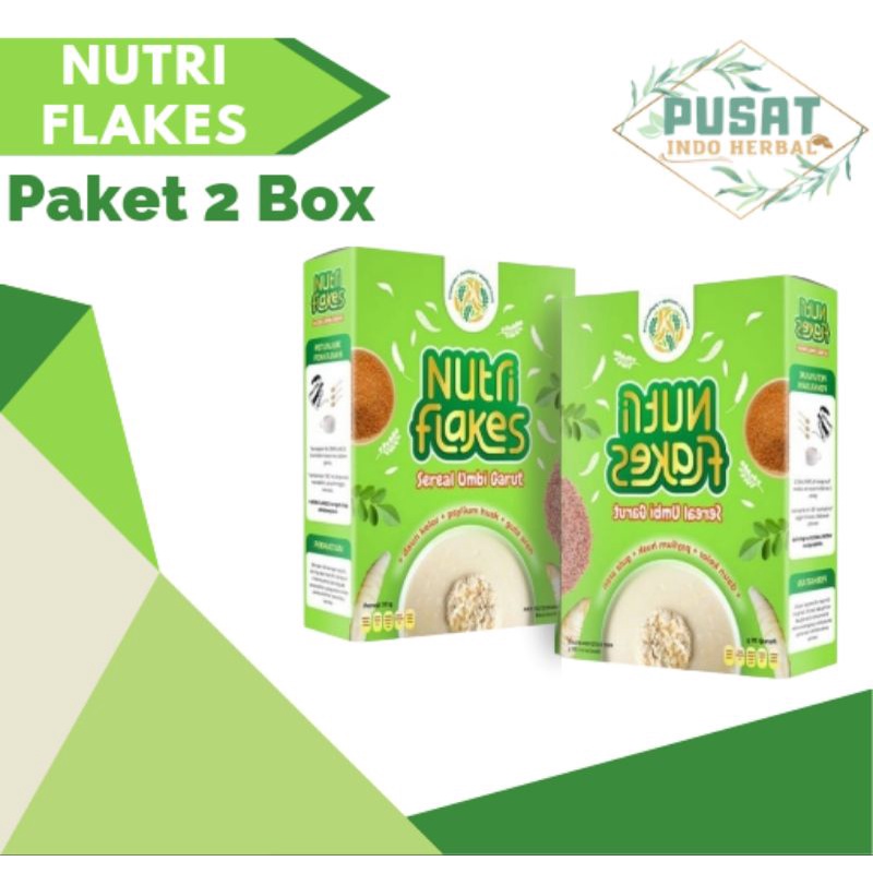 

Paket 2 Box Nutriflakes Sereal Umbi Garut Mengatasi Maag, Gerd, Dan Asam Lambung Original