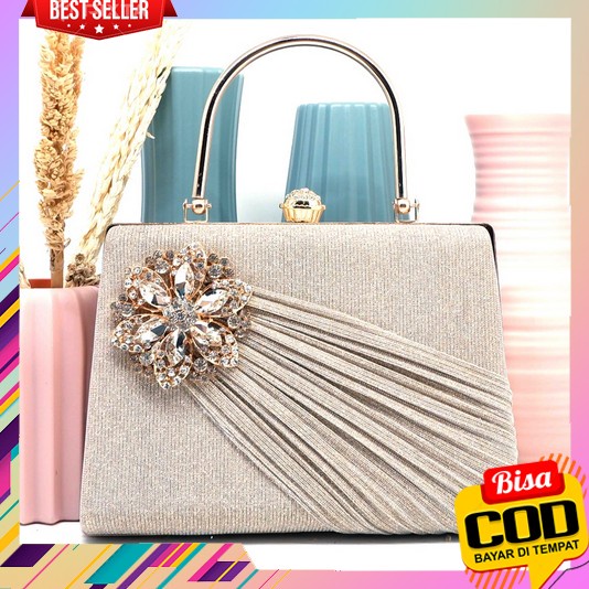 Tas Pesta Wanita 2023  Kondangan Mewah Terbaru Dompet Cewek Traveling Aesthetic Korea Lucu Taskosmet