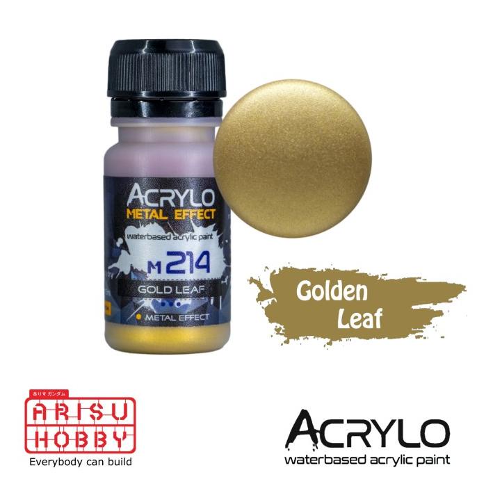 ACRYLO METALLIC GOLDEN LEAF M214 Acrylic Paint Color Cat Gundam