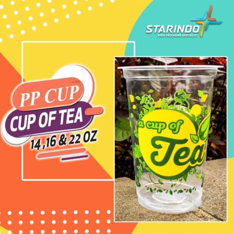 

Terkini Grosir GELAS POP ICE CUP OF TEA STARINDO / Gelas Plastik Starindo Sablon Cup Of Tea