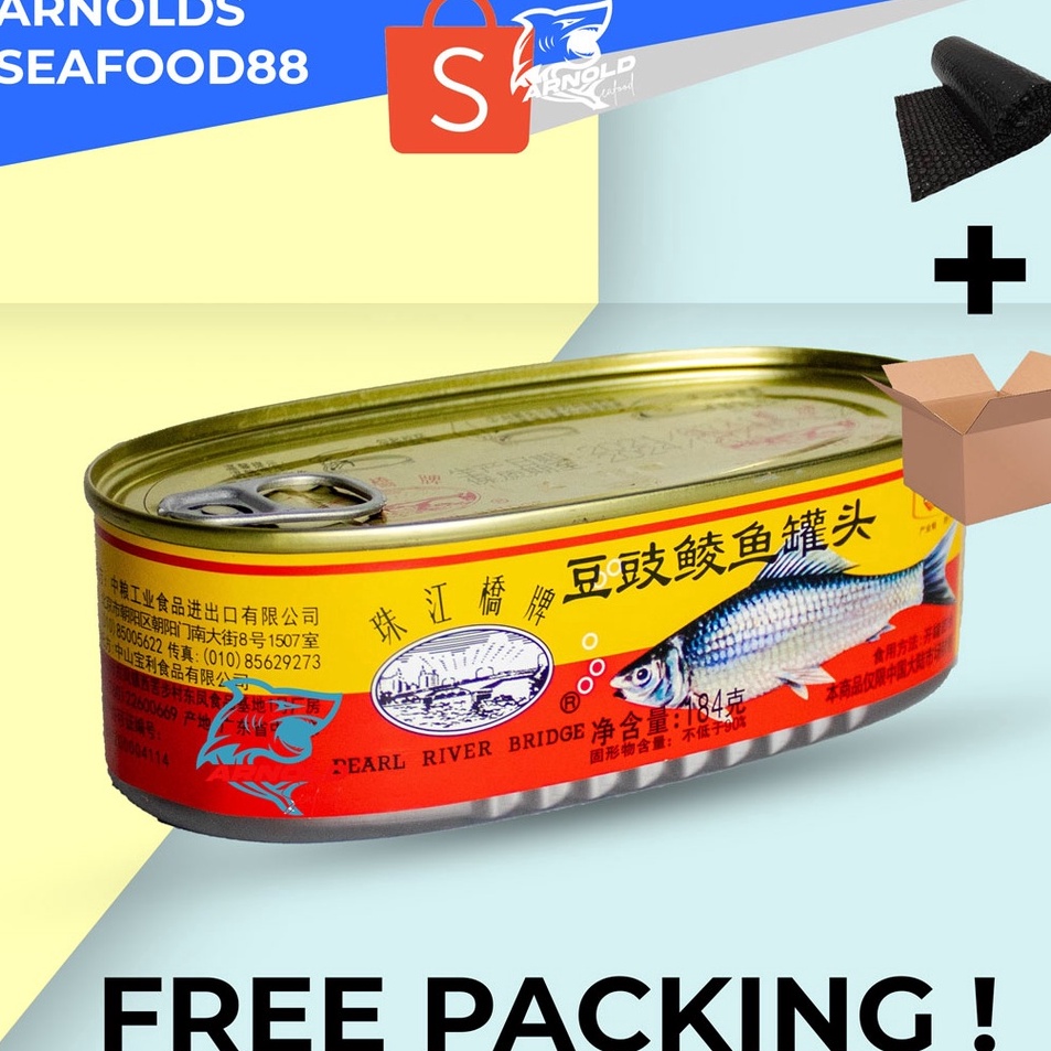 

✨ TTS Fried Dace with Salted Black Beans / Ikan Tausi Kaleng 184 gr 