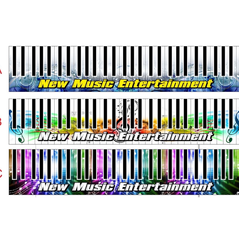 ☈Laris➴ CIHYD STIKER TUTS KEYBOARD ORGEN PIANO YAMAHA KORG ROLAND DLL bisa tambah nama dan gambar se