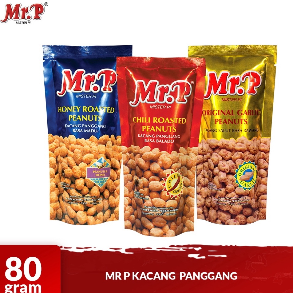 

Get It Now MR. P Kacang Panggang 80gr