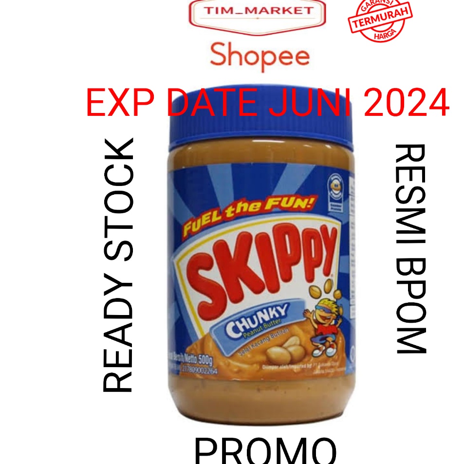 

➝Promo✱➜ KCHWL SKIPPY CHUNKY PEANUT BUTTER 500 GR PROMO W60 ❇Paling Popular