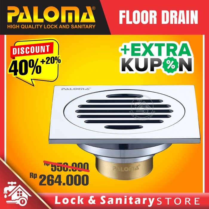 Terlaris Floor Drain Paloma Fdp 3101 Saringan Got Anti Bau Anti Kecoa