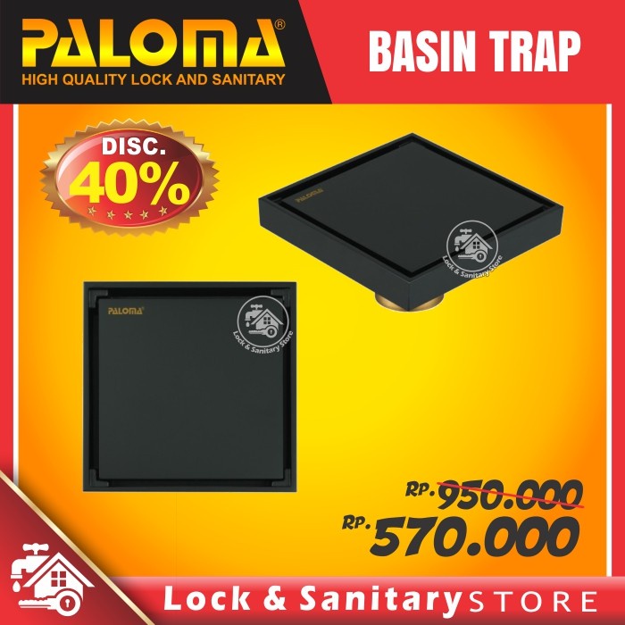 Terlaris Floor Drain Paloma Fdp9102 Black Saringan Got Anti Bau Anti Kecoa