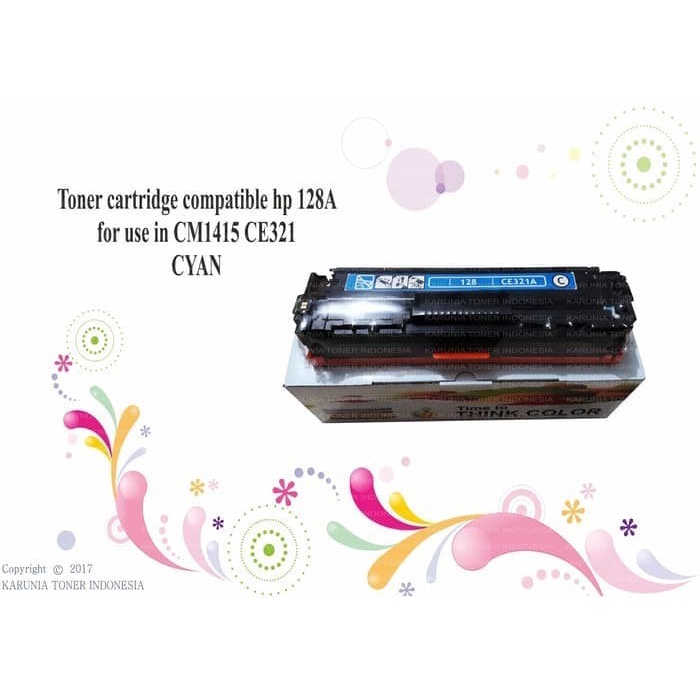 

Toner cartridge compatible hp 128A CP1415 CP1525 CE320A CE321A CE322A - CYAN