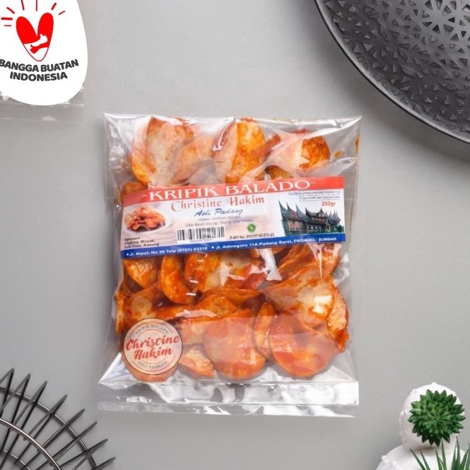 

✻Best Seller➤ LHGMK keripik balado christine hakim 250g bulat / sanjai balado christine hakim P86 ❈Serba Murah
