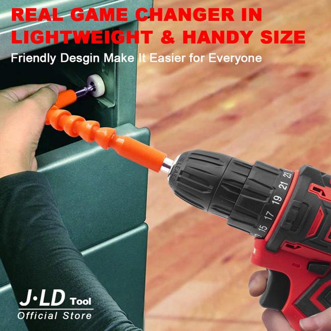 Cordless Drill Jld 12V Tool Kit Bor Baterai 10 Mm Bolak Balik 24 Mata