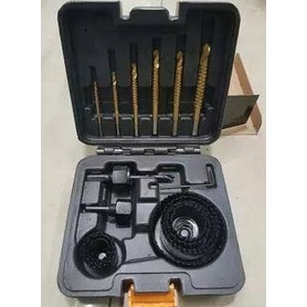 Hole Saw & Saw Drill 17Pcs Krisbow / Set Mata Bor Pelubang