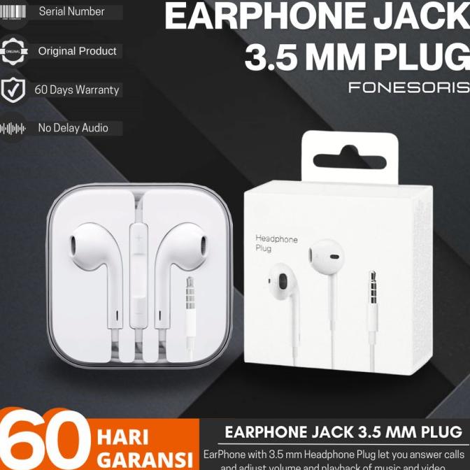 Earpods iPhone Jack Original Apple Headset Earphones Earphone Earpod
