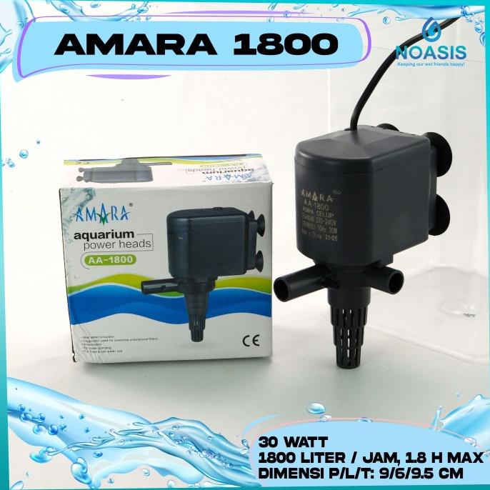 Terbaru Pompa Celup Amara Aa 1800 Aa-1800 Aquarium Aquascape Akuarium Terbaik