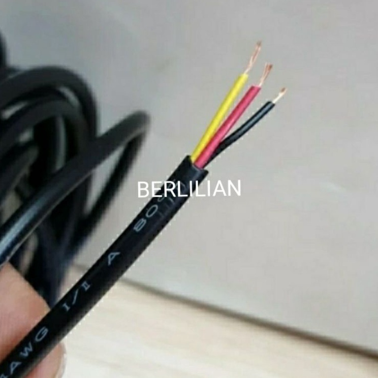 Laris Kabel 3 jalur Awg24 kabel isi 3 kabel awg 24 jual per/10meter
