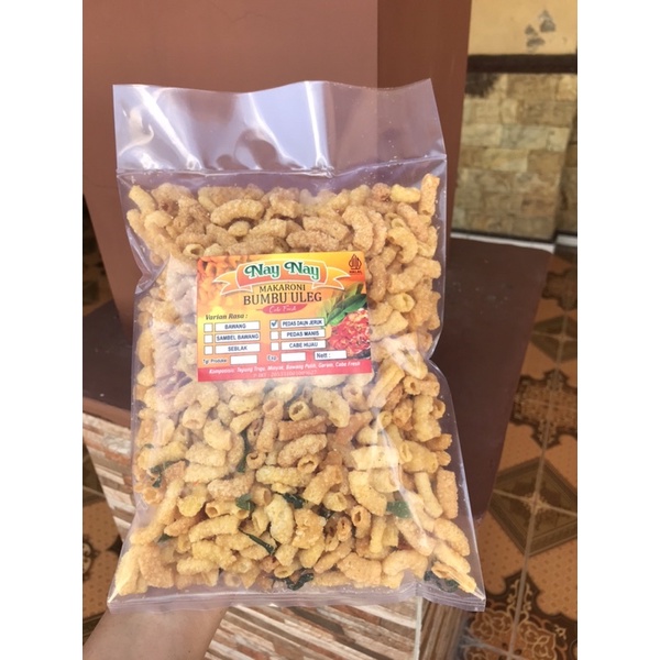 

Makaroni Nay Nay Bumbu Uleg Rasa Pedas Daun Jeruk 250gram