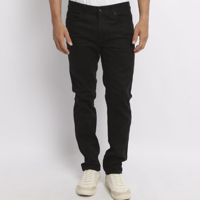 New Edwin Celana Jeans Milan-018 Regular Fit Pria Panjang Black Original