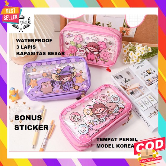 

Tempat Pensil Anak Perempuan Disgrip Aesthetic Korean Style Pencil Cas Tempat Pensil Kotak Pensil C