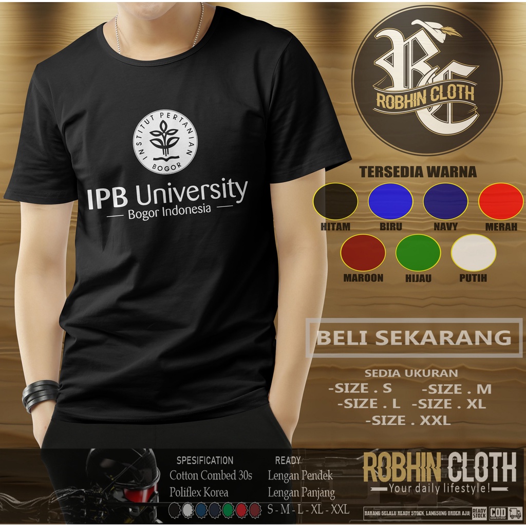 Kaos IPB Institut Pertanian Bogor Baju Distro