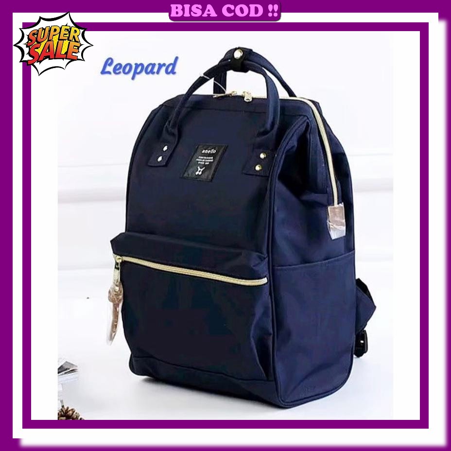 Tas Branded Import Po M Brandenburg Visetos Leather Block Medium Backpack Unisex Uk. 29 Cm Korean Ba