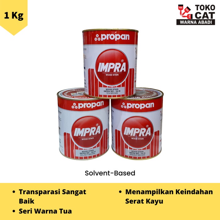 Terlaris Impra Melamine Woodstain Ws - 162 1 Liter ( Warna Tua )