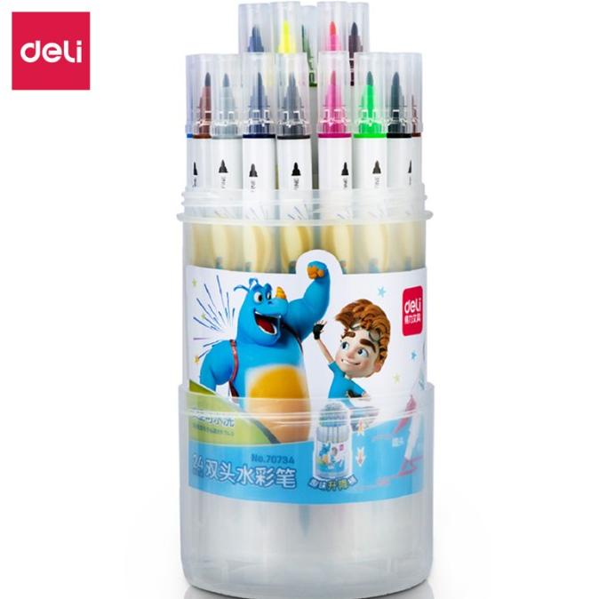 

Deli Felt Pen / Spidol Dengan 2 Ujung Kuas Dan Pensil 70734