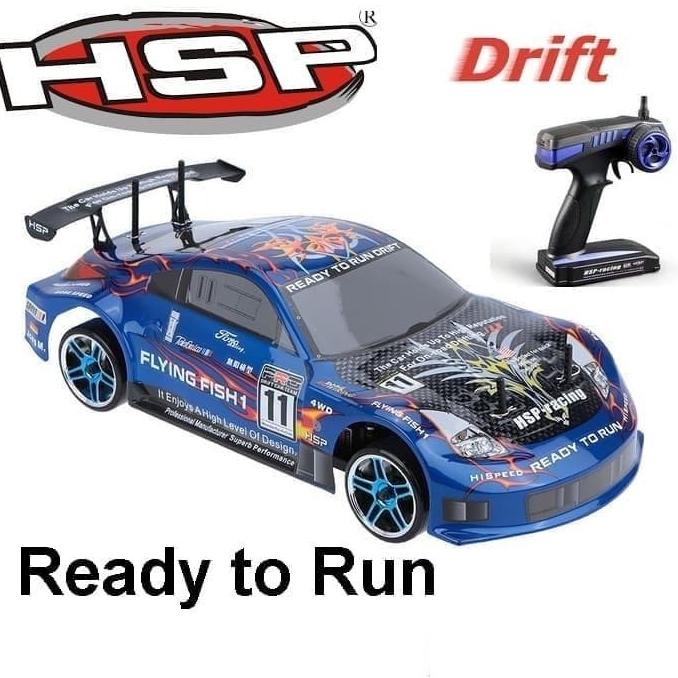 Rc Drift Car Mobil Balap Hsp Flying Fish 1/10 2.4Ghz Rtr
