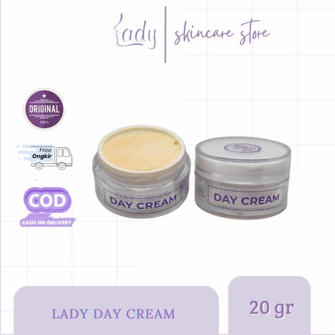 ecer lady day cream ( cream siang ) 20gram original lady skincare
