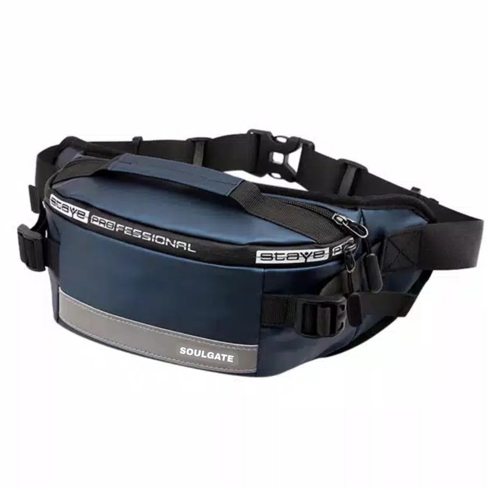 <1>RK3F-B Tas Pria waistbag WATERPROOF ORIGINAL HONSU Soulgate 321♝