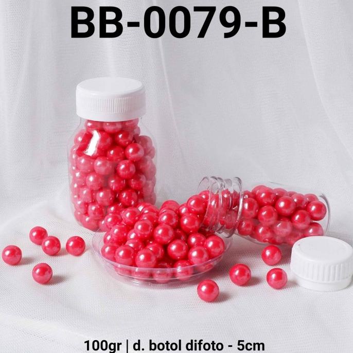 

6,6 Bb-0079-B Sprinkles Sprinkle Sprinkel 100Gr 100 Gram Mutiara Merah