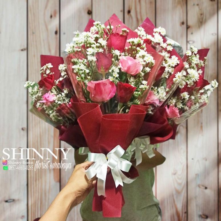 Terbaik buket bunga/bunga /buket bunga asli /bucket surabaya/buket wisuda surabaya/buket ultah surab