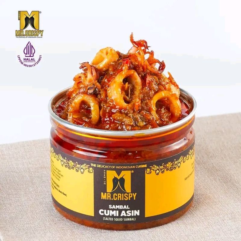 

Mr.Crispy Sambal Cumi Asin - sambal Cumi 120gr