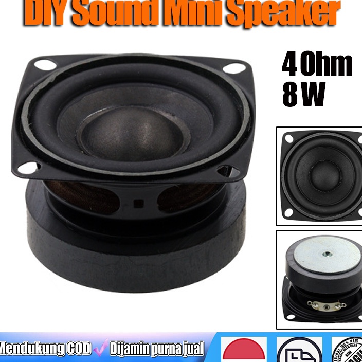 Terlaku, HIFI Mini Speaker 2 Inch Subwoofer Bass 4 Ohm 8 Wat High Power Mid-woofer Super Low Bass Magnet