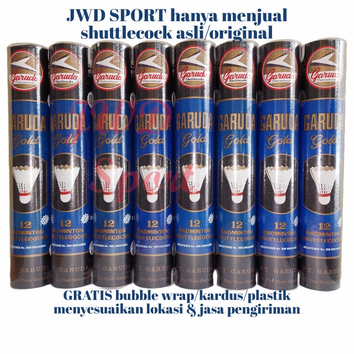 Terlaris Shuttlecock Garuda Gold Biru - Kok Garuda Gold Biru