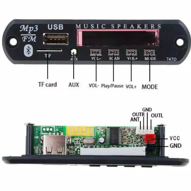 Diskon Modul Bluetooth Mp3 Fm Radio Kit Modul Mp3 Bluetooth 5.0 Stereo 2023