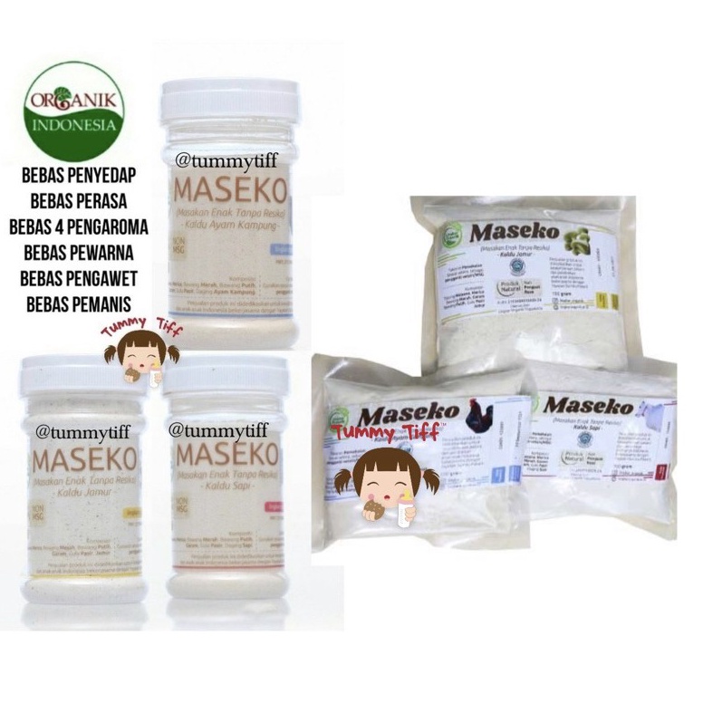 

codeA5m0L Maseko Kaldu organik BOTOL & REFILL 100gr Non MSG Lingkar Organik Makanan Bumbu Bunda MPASI Bayi Penambah Nafsu Makan