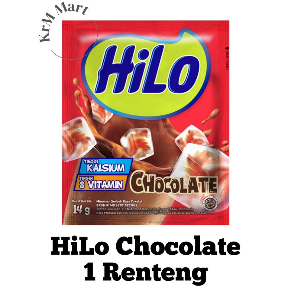 

Codeg5G0s Hilo Chocolate 1 Renteng renceng isi 10 sachet coklat cokelat