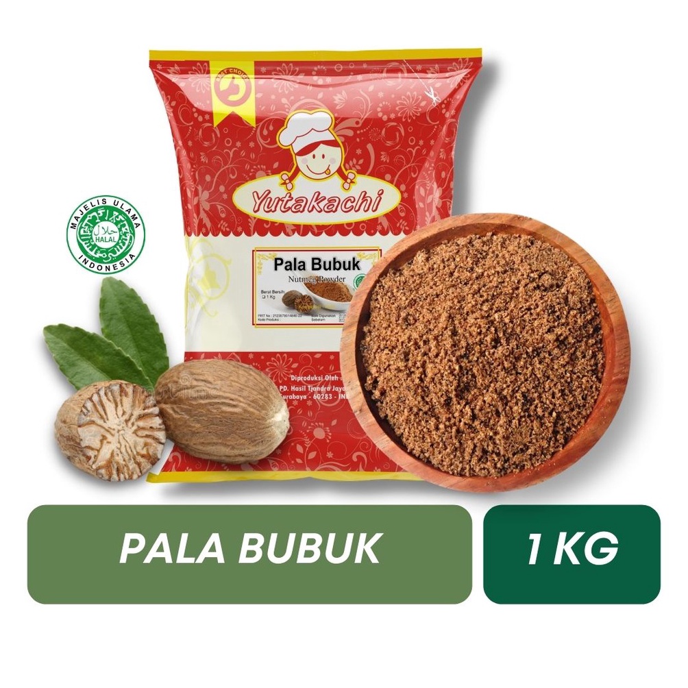 

Modis.. Pala Bubuk Asli 1Kg Yutakachi / Biji Pala Bubuk / Nutmeg Powder / Bumbu Rempah Bubuk Murni Kualitas Premium Pusat Bumbu 7KQ