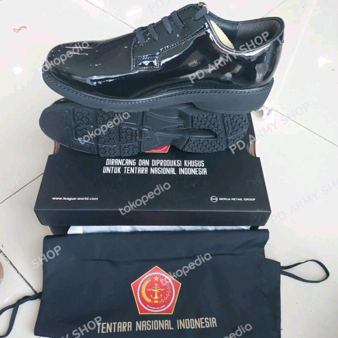 Sepatu PDH TNI Jatah Merek League