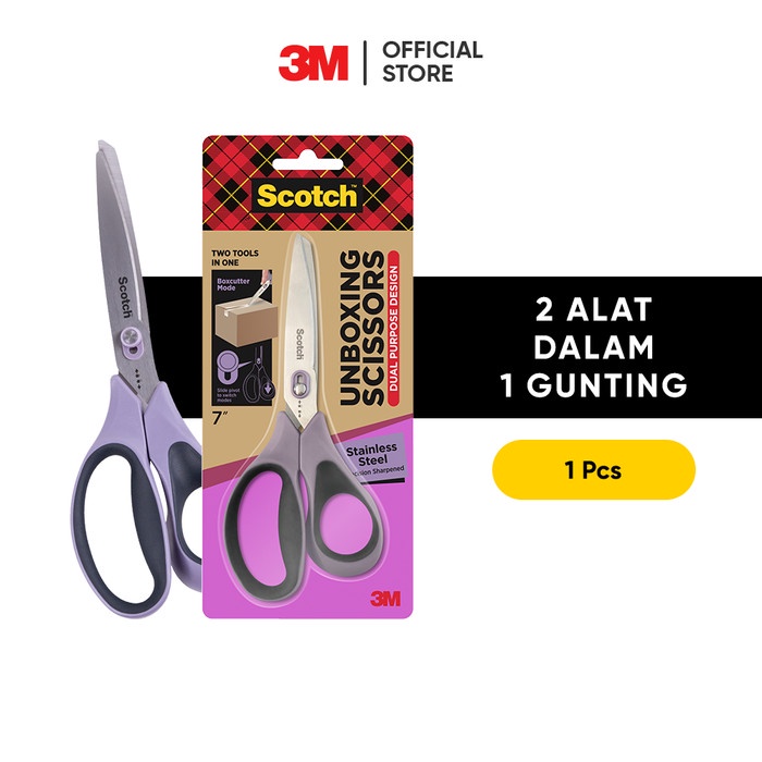 

Bestseller 3M Scotch Unboxing Scissors 1487Ns / 1 Pc / Purple 7 Inch