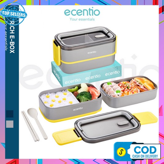 Kotak Makan Lunch Box 1 Set Lengkap Murah Anak Penyimpanan Bekall Satuset Free Alat Sendok Garpu Sum