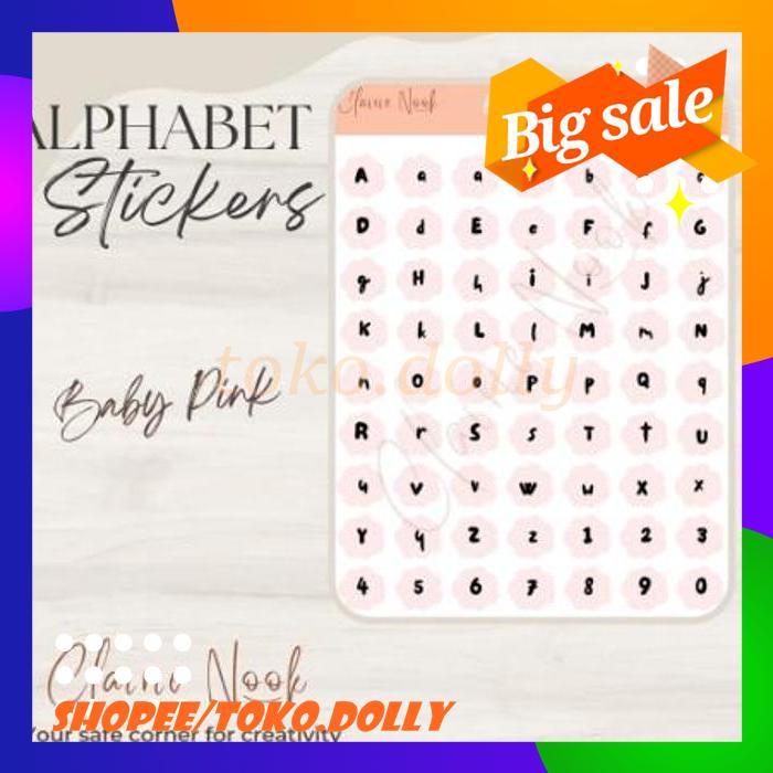 

ALPHABET STICKER LABEL WARNA / STIKER ALFABET / STIKER WARNA ALPHABET EKSLUSIF !!