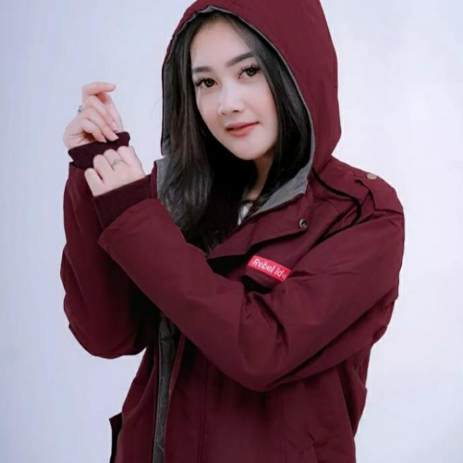 JAKET PARASUT WANITA ANTI AIR JACKET MOTOR CEWEK OUTDOOR KEKINIAN
