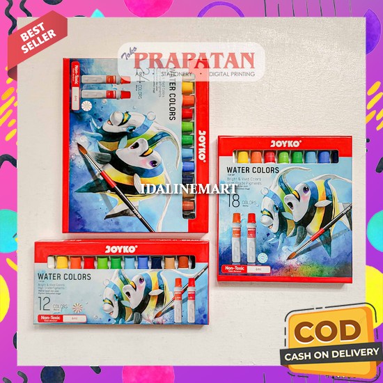 

Cat Air Lukis Lengkap Murah Dan Bagus Watercolour Painting Water Color Set Cat Lukis Kanvas Non Toxic Tidak Beracun Padat Cair Watercolor Set Art Lengkap Semua Warna Cat Air Anak Set Lengkap Titi Joyko Watercolor Set 6Ml | Cat Air Set