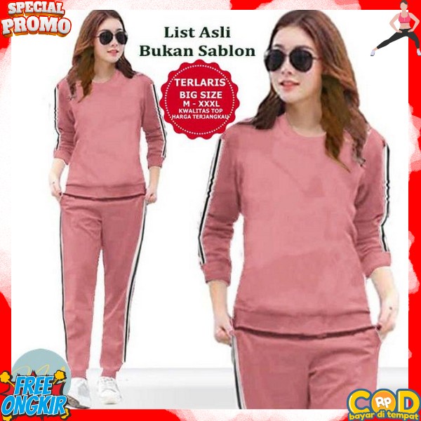 Baju Olahraga Setelan Senam Sepeda Gowes Lari Wanita Baju Dan Celana Fitnes Setelan Olahraga Wanita 