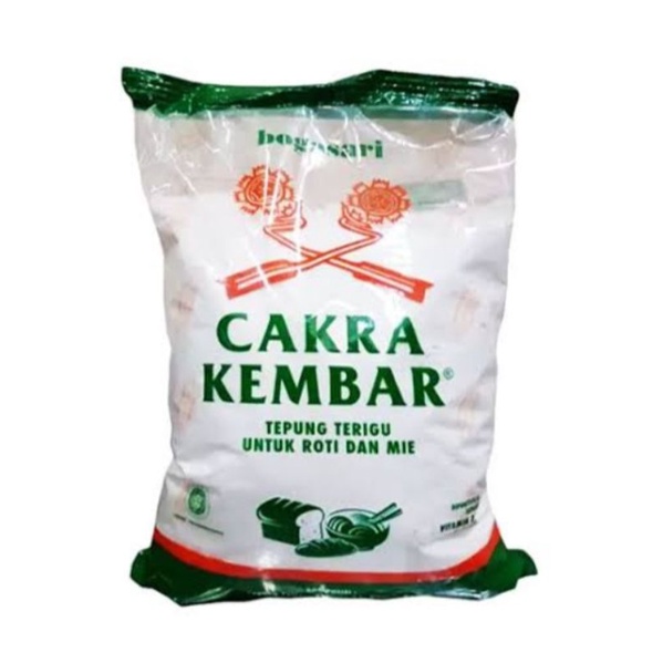 

tepung cakra kembar 1kg/tepung terigu protein tinggi