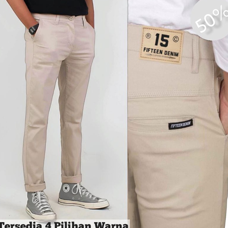 GG64 Celana Chino Pria Panjang Slimfit Chinos cowo cino Premium pensil / Celana Pria Ankle pants 848
