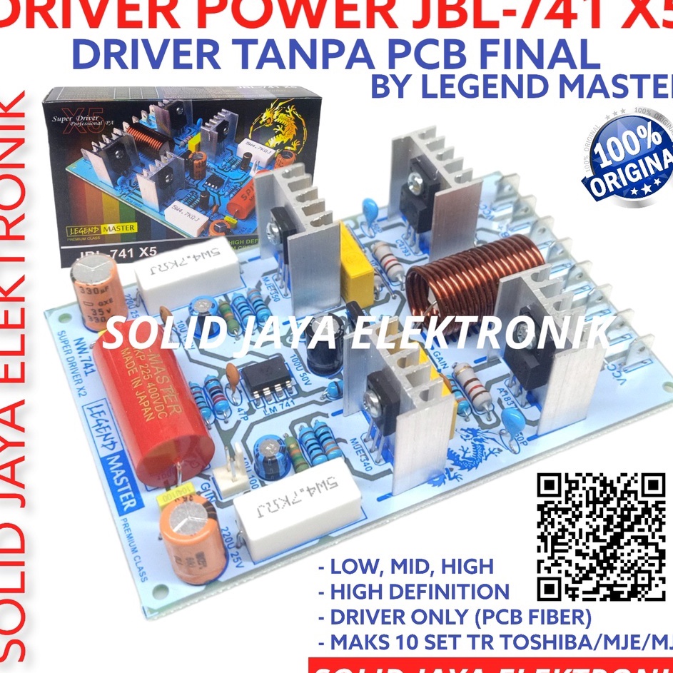 Terbaru KIT SUPER DRIVER POWER AMPLIFIER JBL 741 X5 JBL-741 X5 KIT POWER AUDIO AMPLIFIER AMPLI JBL74