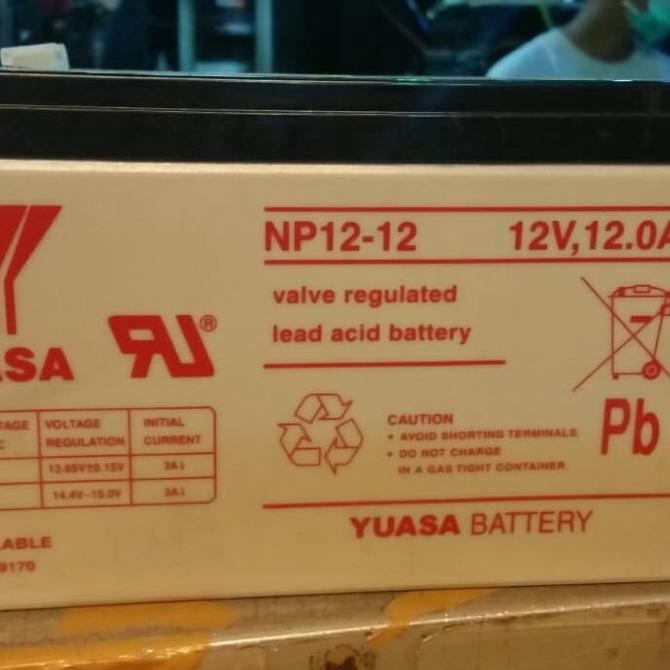 TERBARU  Aki Kering Yuasa NP12-12 Baterai Yuasa 12v 12ah Yuasa vrla 12 v 12 ah PALING DICARI